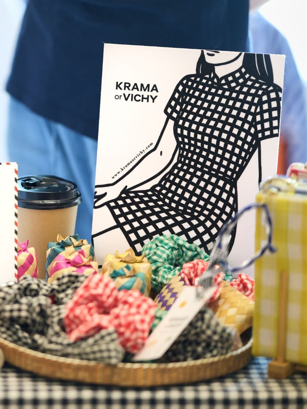 Vichy Chinese Dress - View 7